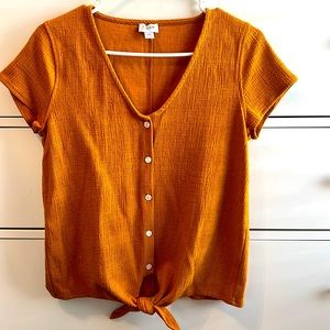 J. Crew Mustard top 🍁